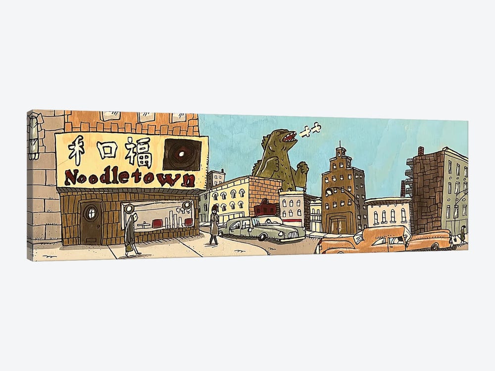 Noodletown by Aaron Wooten 1-piece Canvas Wall Art