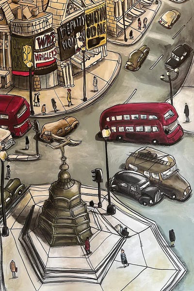 Contemporary Streetscapes: Piccadilly Circus by Aaron Wooten