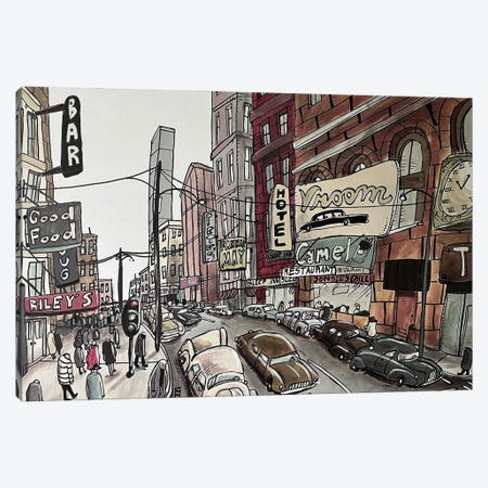 Chicago 1949 Canvas Print #AWX3} by Aaron Wooten Canvas Artwork