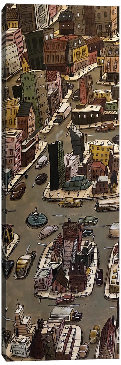 Infinite City A Canvas Art Print - Aaron Wooten