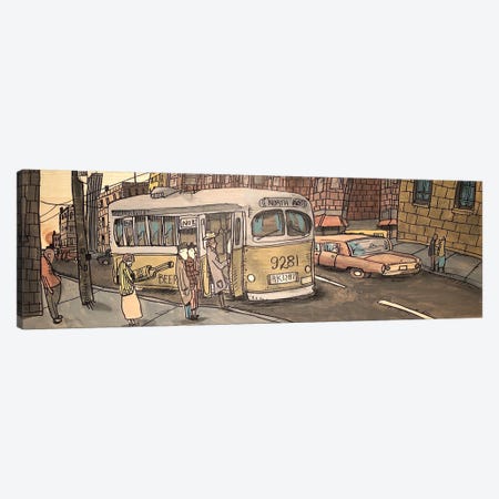 North Avenue Bus Canvas Print #AWX6} by Aaron Wooten Canvas Print