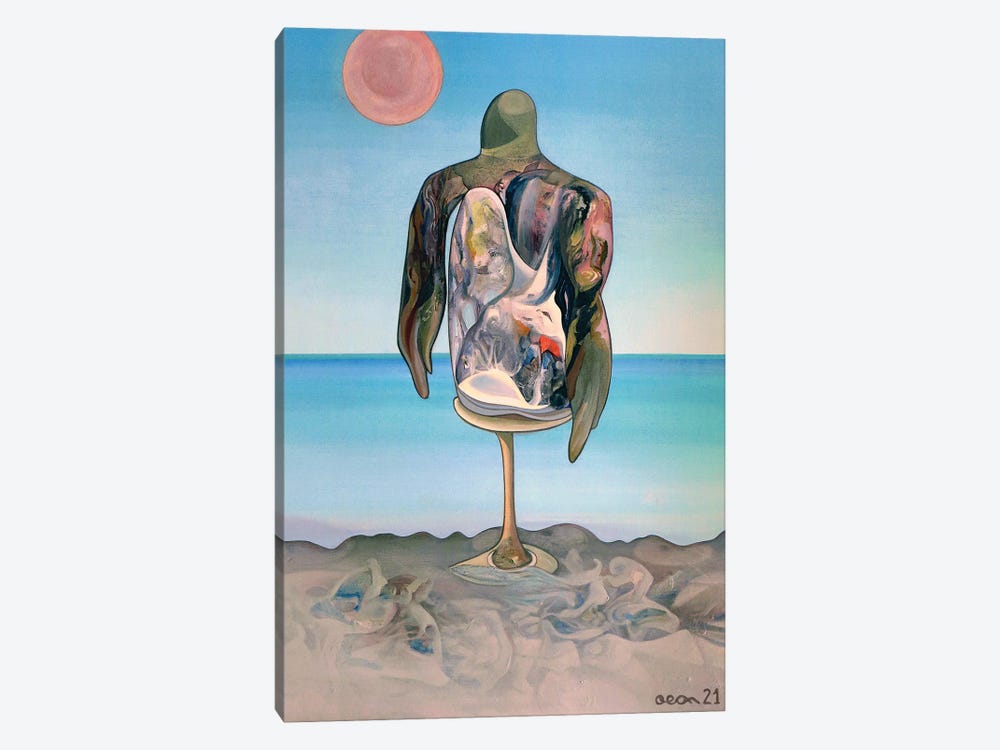 Man On The Beach by Alexey Adonin 1-piece Art Print