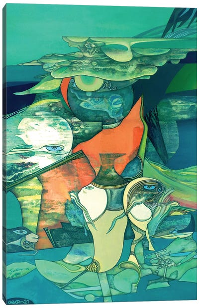 Ocean Dreams Canvas Art Print - Big & Bold Abstracts