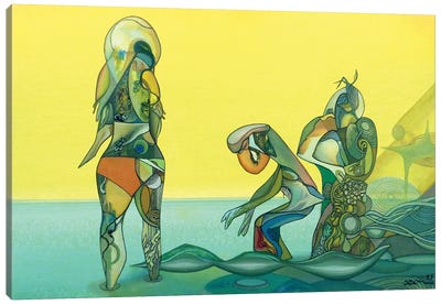 The Sea And The Sunshine Canvas Art Print - Alexey Adonin