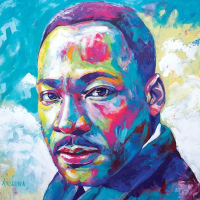 Martin Luther King Jr. by Alexandra Andreica framed wall art