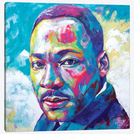 Martin Luther King Jr. Canvas Print #AXC10} by Alexandra Andreica Canvas Print