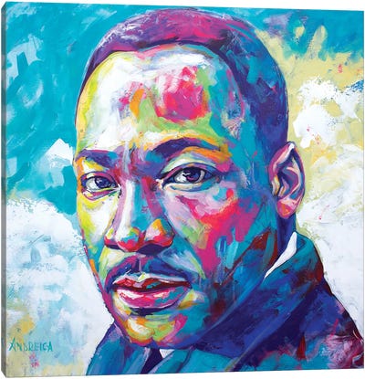 Martin Luther King Jr. Canvas Art Print - Alexandra Andreica