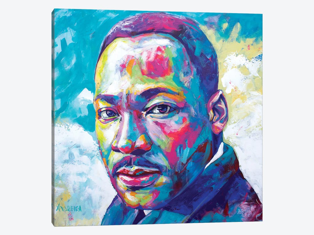 Martin Luther King Jr. by Alexandra Andreica 1-piece Canvas Artwork
