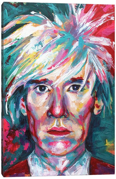 Andy Warhol Canvas Art Print - Alexandra Andreica