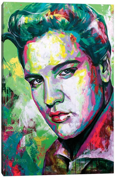 Elvis Presley, The King Canvas Art Print - Sixties Nostalgia Art