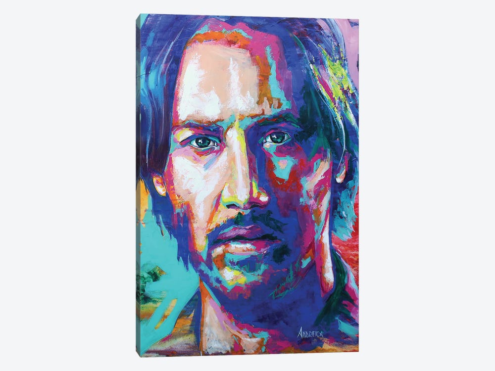 Keanu Reeves by Alexandra Andreica 1-piece Canvas Art Print