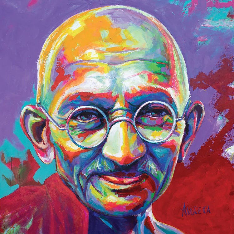 Mahatma Gandhi by Alexandra Andreica wall art