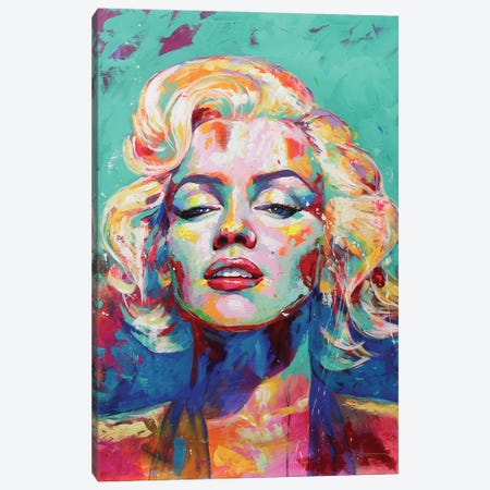 Marilyn Monroe Canvas Print #AXC9} by Alexandra Andreica Canvas Print