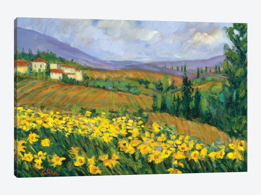 Field of Yellow 1-piece Canvas Art