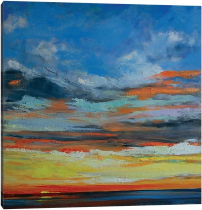 Hermosa Beach Sunset Canvas Art Print
