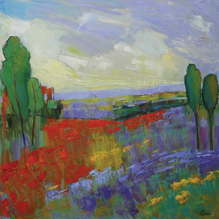 Poppy Field Valley by Alexi Fine wall art