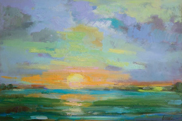 Lake Sunrises & Sunsets: Sherbert Sunset by Alexi Fine