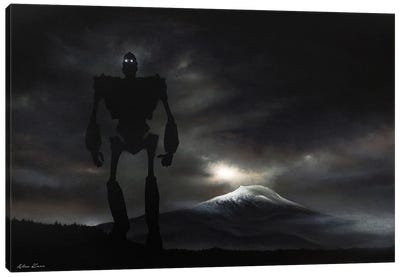 The Iron Giant Canvas Art Print - Animated Movie Art