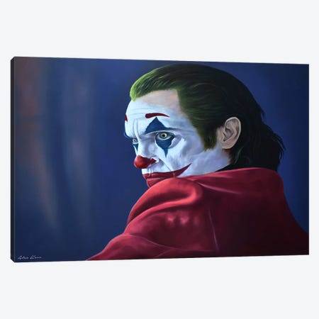 Joker Canvas Print #AXK17} by Alex Kerr Canvas Artwork