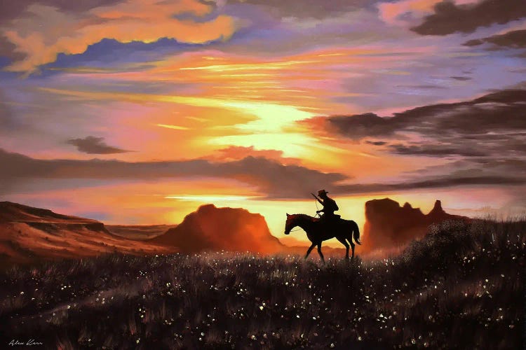 Red Dead Sunset by Alex Kerr wall art