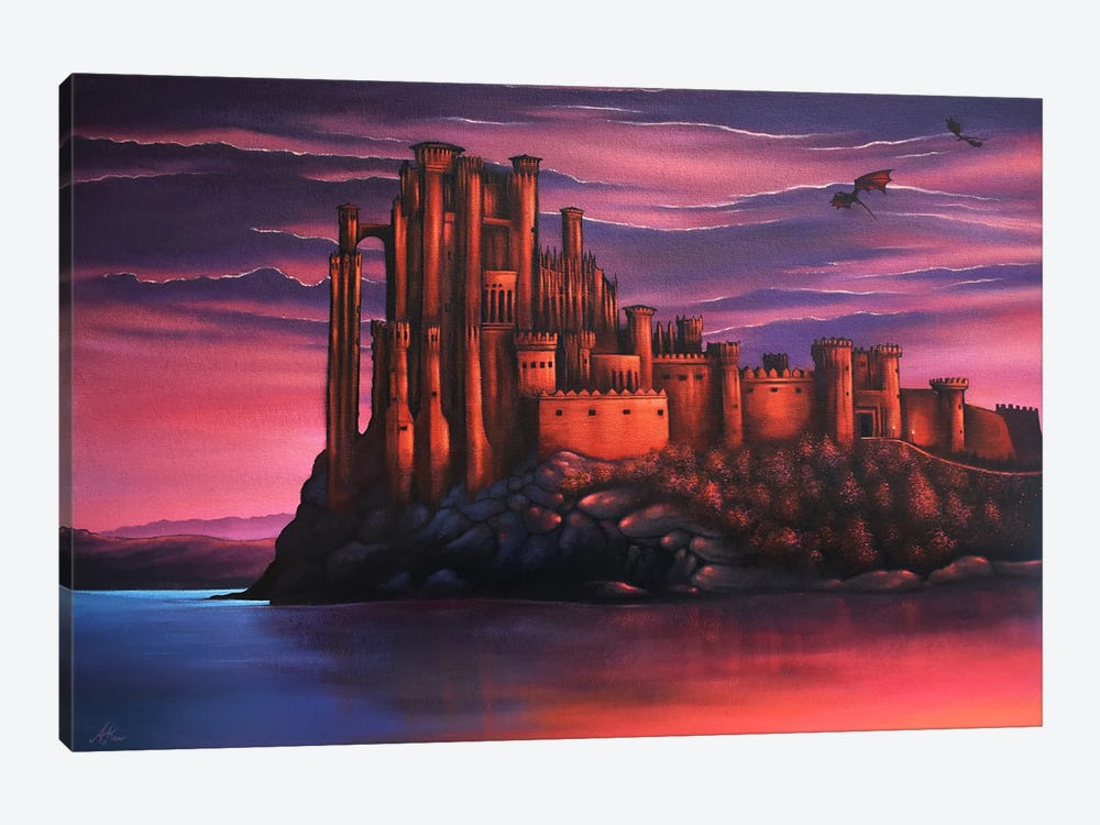 The Red Keep by Alex Kerr 1-piece Canvas Wall Art