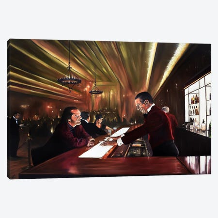 The Shining, Bar Scene Canvas Print #AXK33} by Alex Kerr Canvas Print