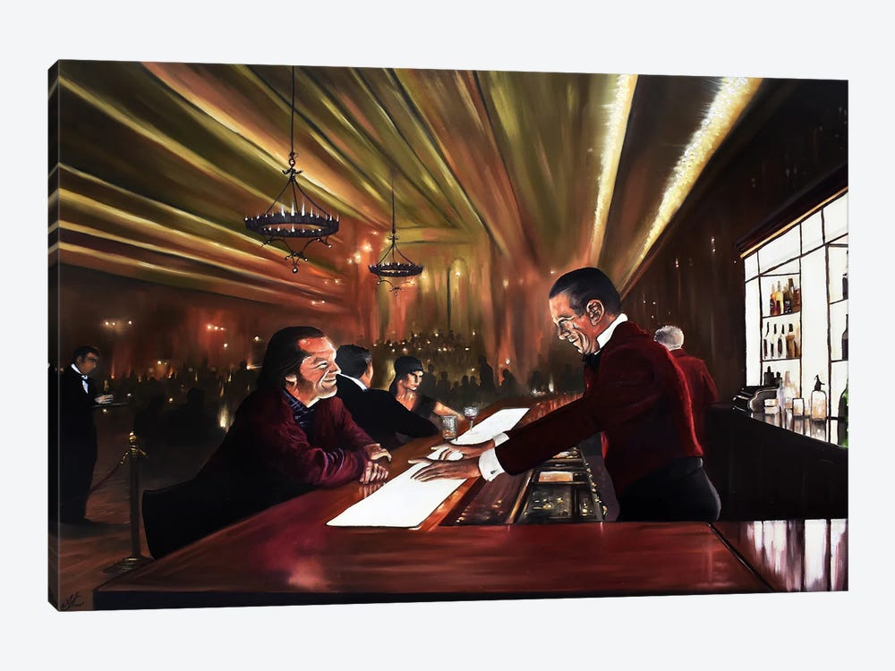 The Shining, Bar Scene by Alex Kerr 1-piece Canvas Artwork