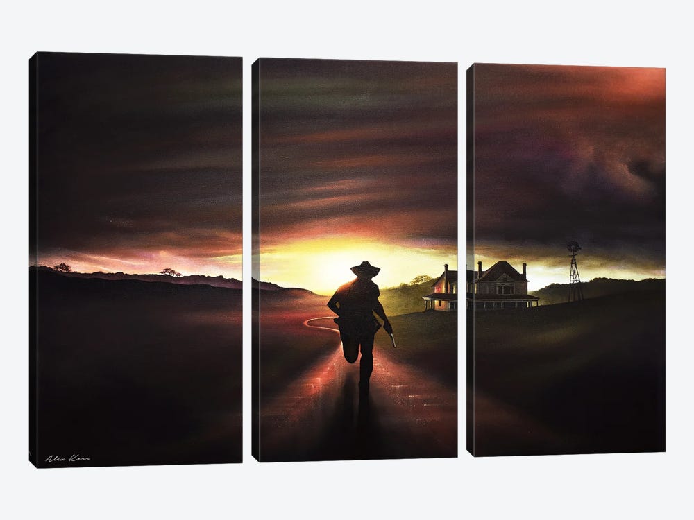 The Walking Dead by Alex Kerr 3-piece Canvas Artwork