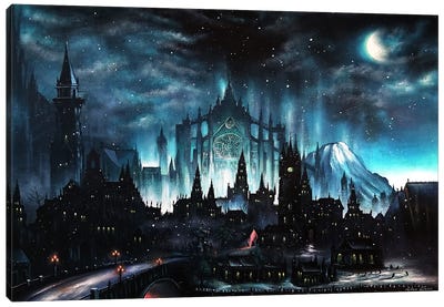 Irithyll Of The Boreal Valley Canvas Art Print - Castle & Palace Art
