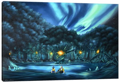 FFX Lake Canvas Art Print - Fantasy Realms