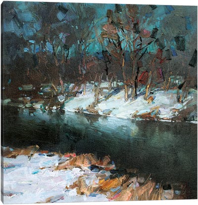 First Snow Canvas Art Print - Sergey Alexandrovich Pozdeev