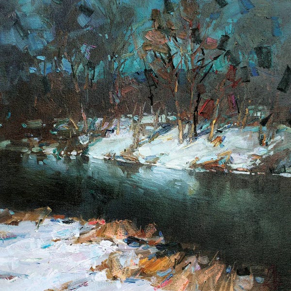 Sergey Alexandrovich Pozdeev: First Snow by Sergey Alexandrovich Pozdeev