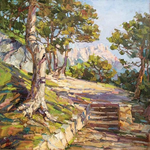 Sergey Alexandrovich Pozdeev: Italian Stairs by Sergey Alexandrovich Pozdeev