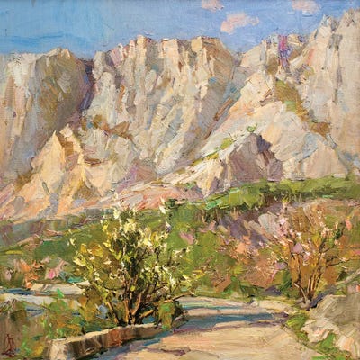 Road To The High by Sergey Alexandrovich Pozdeev framed canvas print