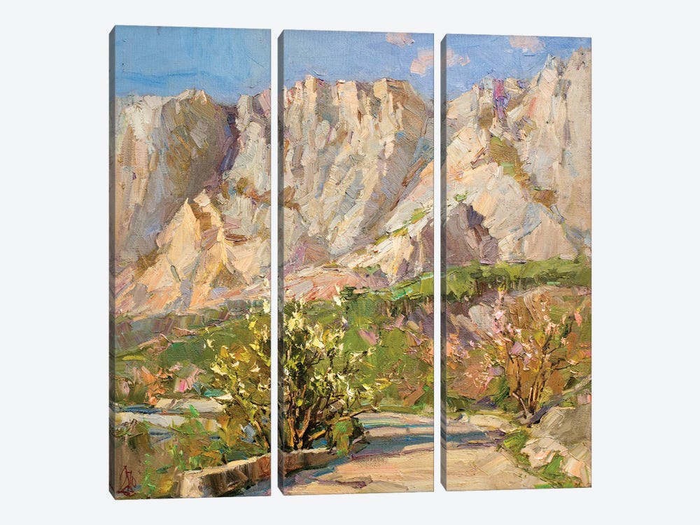 Road To The High by Sergey Alexandrovich Pozdeev 3-piece Canvas Art Print