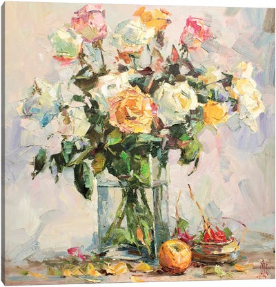 Roses Canvas Art Print - Sergey Alexandrovich Pozdeev