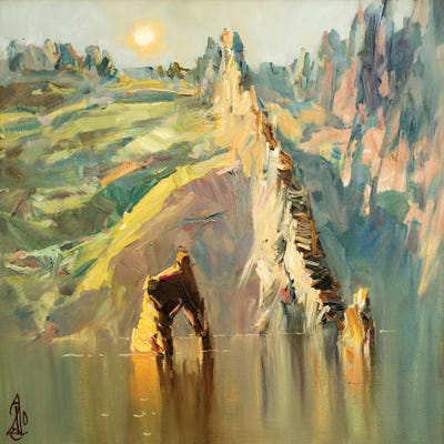 The Golden Gates by Sergey Alexandrovich Pozdeev framed canvas print