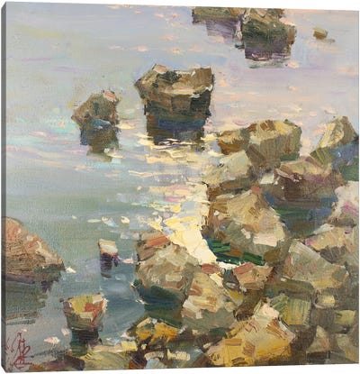Calm Sea Canvas Art Print - Sergey Alexandrovich Pozdeev
