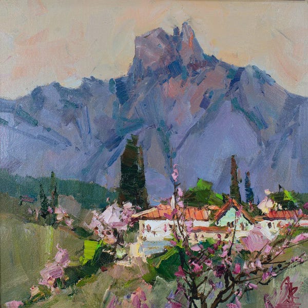 Sergey Alexandrovich Pozdeev: Spring In The Highlands by Sergey Alexandrovich Pozdeev