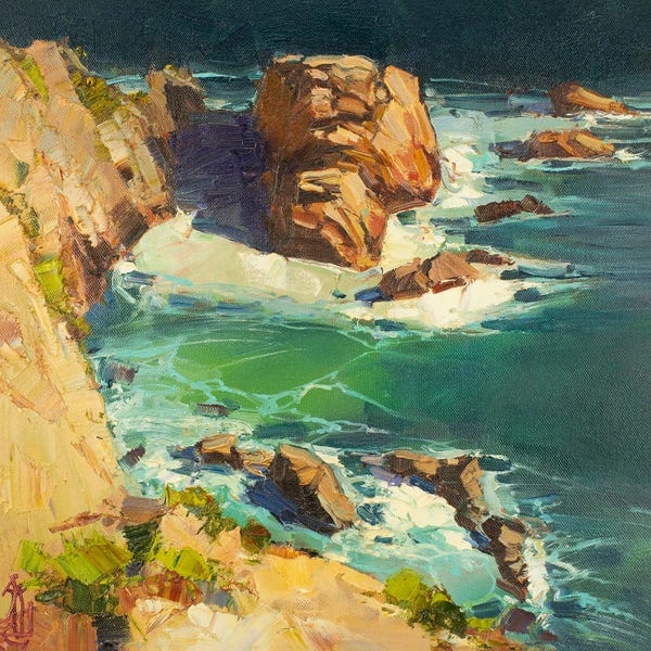 Sergey Alexandrovich Pozdeev: Midday Over The Sea by Sergey Alexandrovich Pozdeev