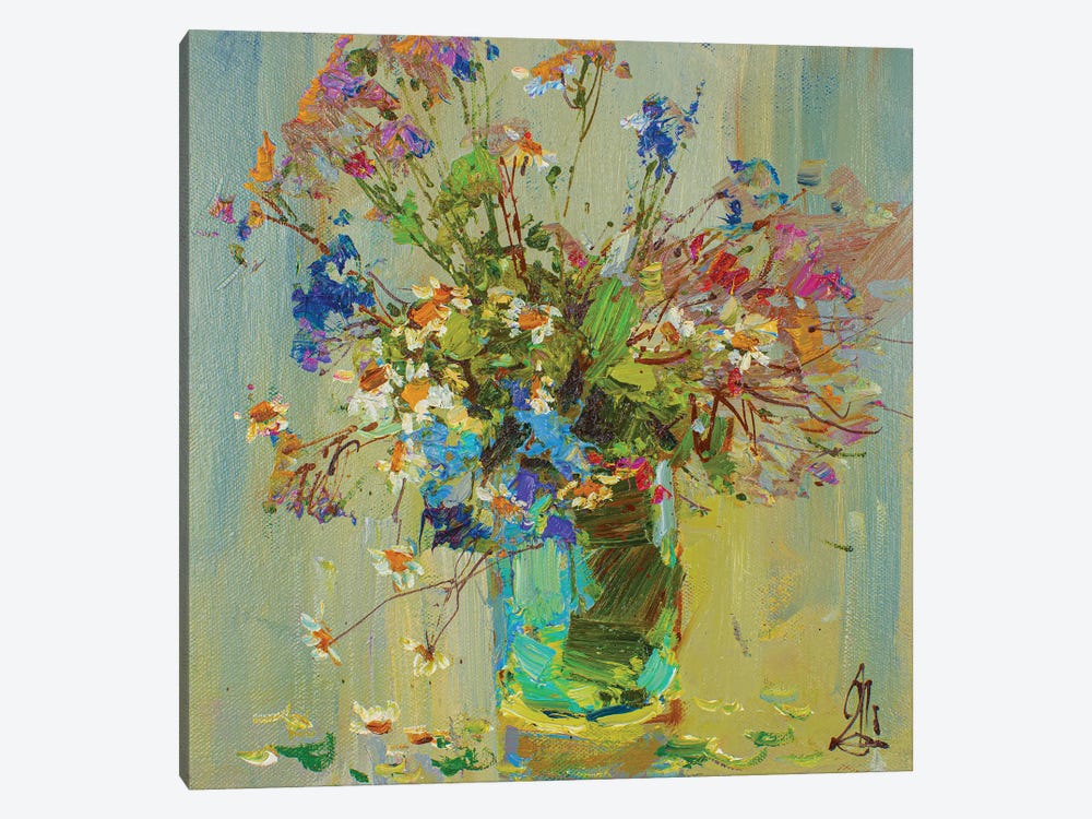 Field Flowers by Sergey Alexandrovich Pozdeev 1-piece Canvas Artwork