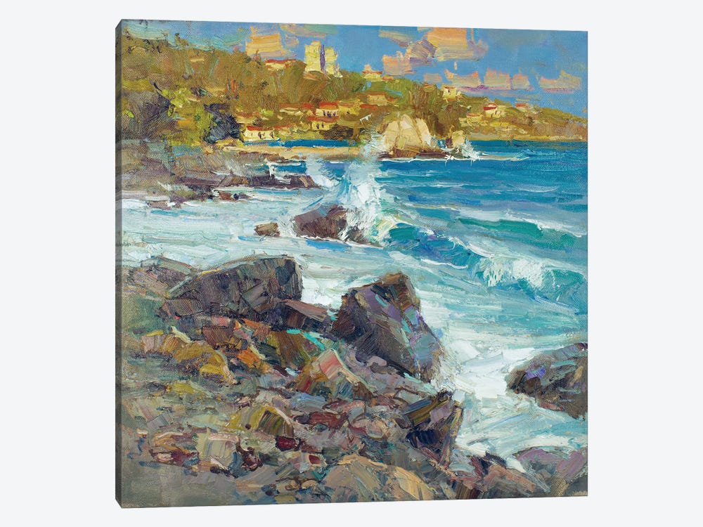 Breaking Waves Of The Black Sea by Sergey Alexandrovich Pozdeev 1-piece Canvas Art