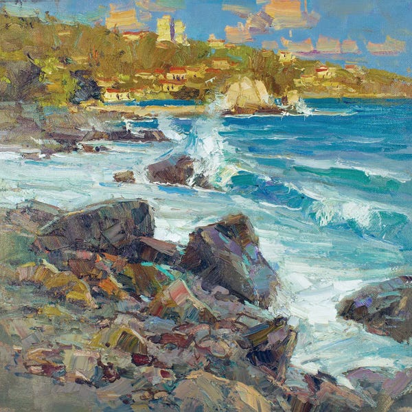 Sergey Alexandrovich Pozdeev: Breaking Waves Of The Black Sea by Sergey Alexandrovich Pozdeev