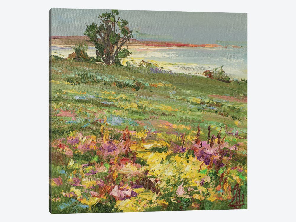 Spring Field by Sergey Alexandrovich Pozdeev 1-piece Canvas Art