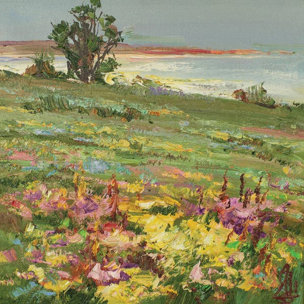 Sergey Alexandrovich Pozdeev: Spring Field by Sergey Alexandrovich Pozdeev