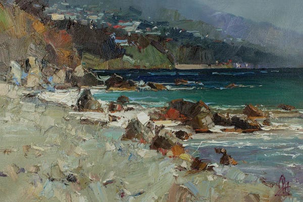 Sergey Alexandrovich Pozdeev: Winter Sea by Sergey Alexandrovich Pozdeev