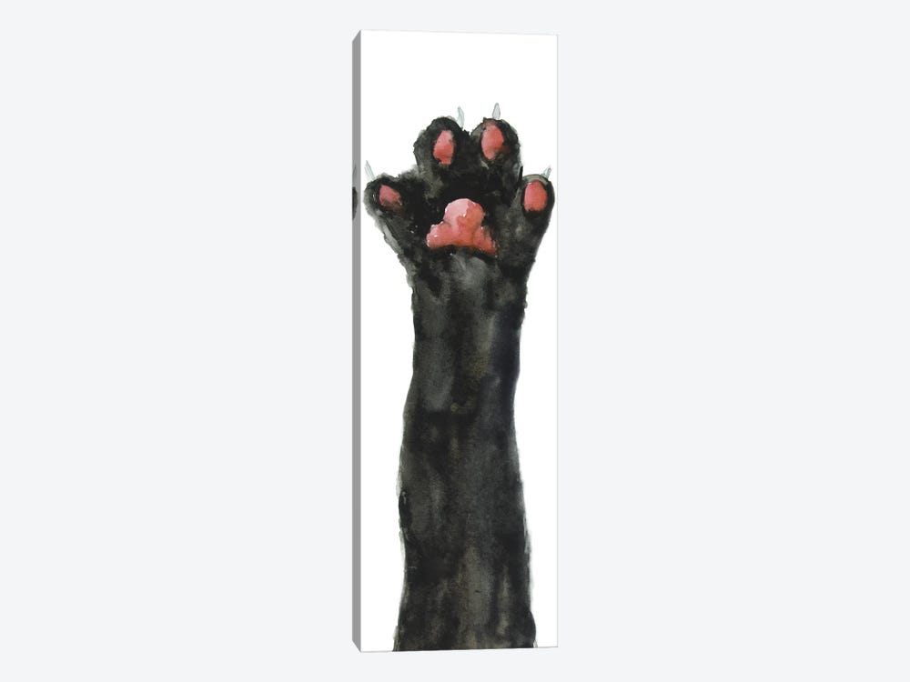 Black Cat Paw by Alexey Dmitrievich Shmyrov 1-piece Canvas Wall Art