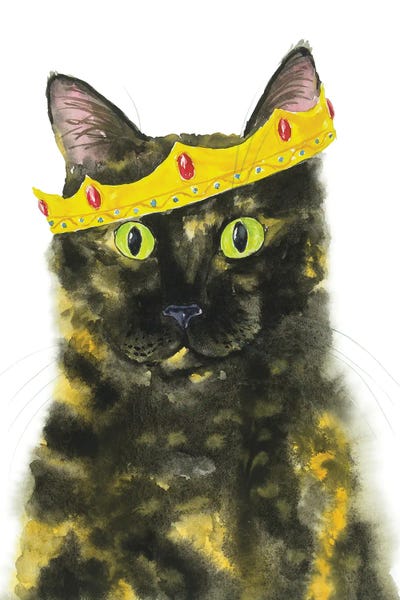Crowns: Crowned Tortoiseshell Cat by Alexey Dmitrievich Shmyrov