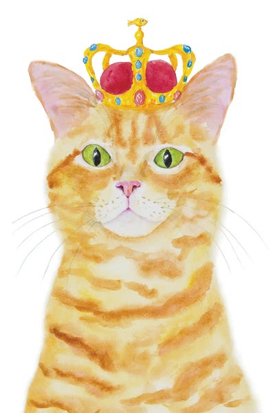 Crowns: Crowned Orange Cat by Alexey Dmitrievich Shmyrov