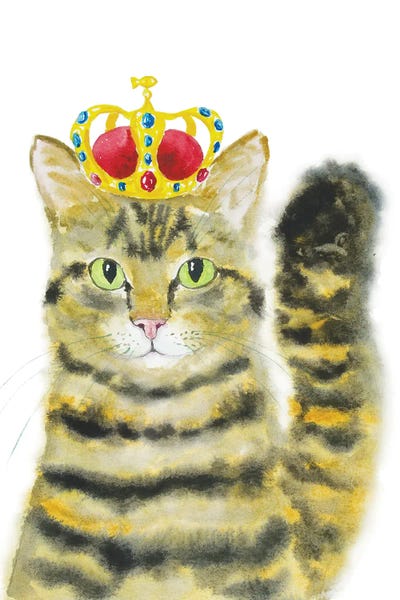Crowns: Crowned Brown Tabby Cat by Alexey Dmitrievich Shmyrov